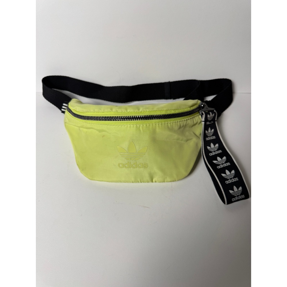 Adidas Originals Neon Lime Green Fanny Pack Waist Bag Trefoil Logo